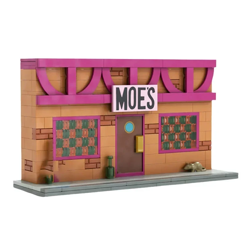 Modelo de animación Popular, bloques de construcción Moc, tecnología de la serie Street View, bloques modulares, regalos, juguetes de Navidad, conjuntos DIY de montaje