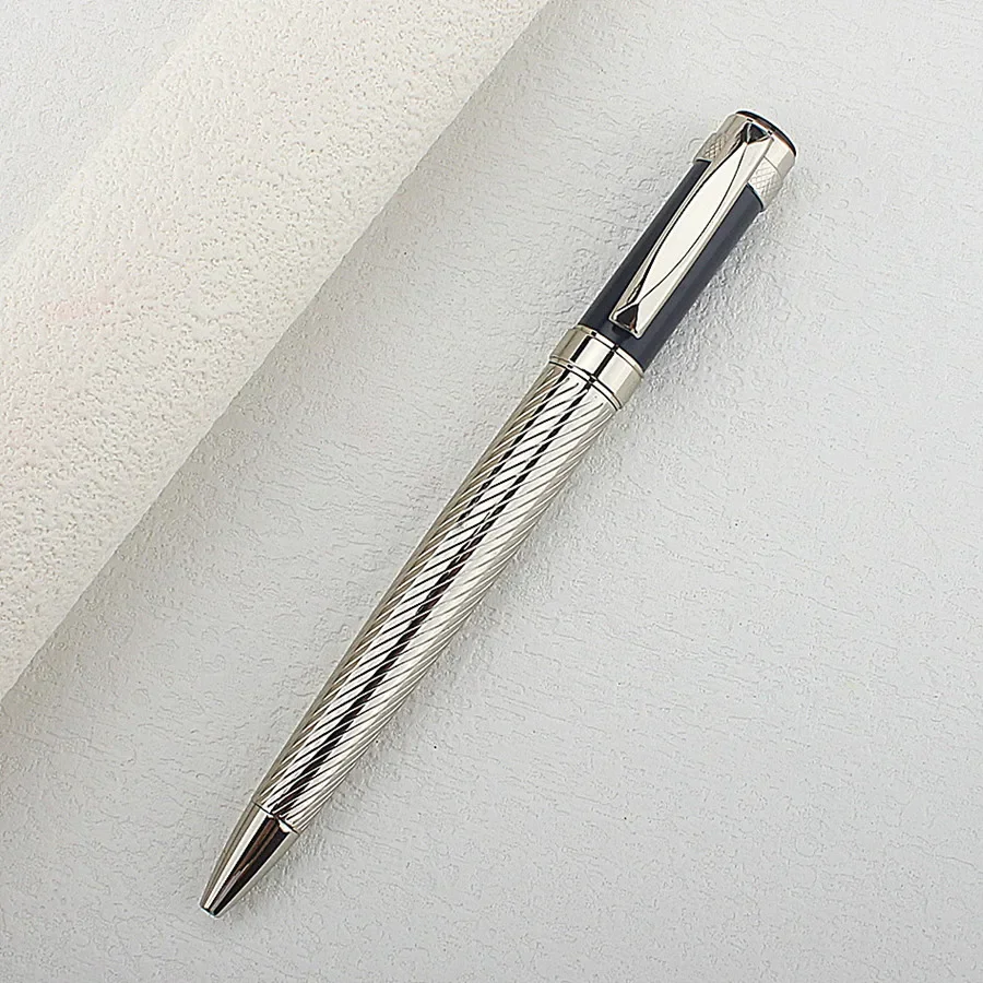 

1PCS Metal Ballpoint Pen Full Metal Clip Luxury Pens Student Gift Stationery Office School Supplies Pens for Writing