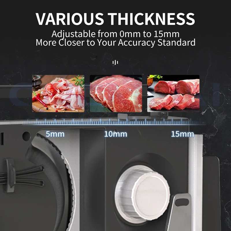 قطاعة اللحوم متعددة الوظائف، قطاعة الطعام القابلة للطي، قطاعة لحم البقر الأوتوماتيكية، قطاعة الخبز، قطاعة الخضار