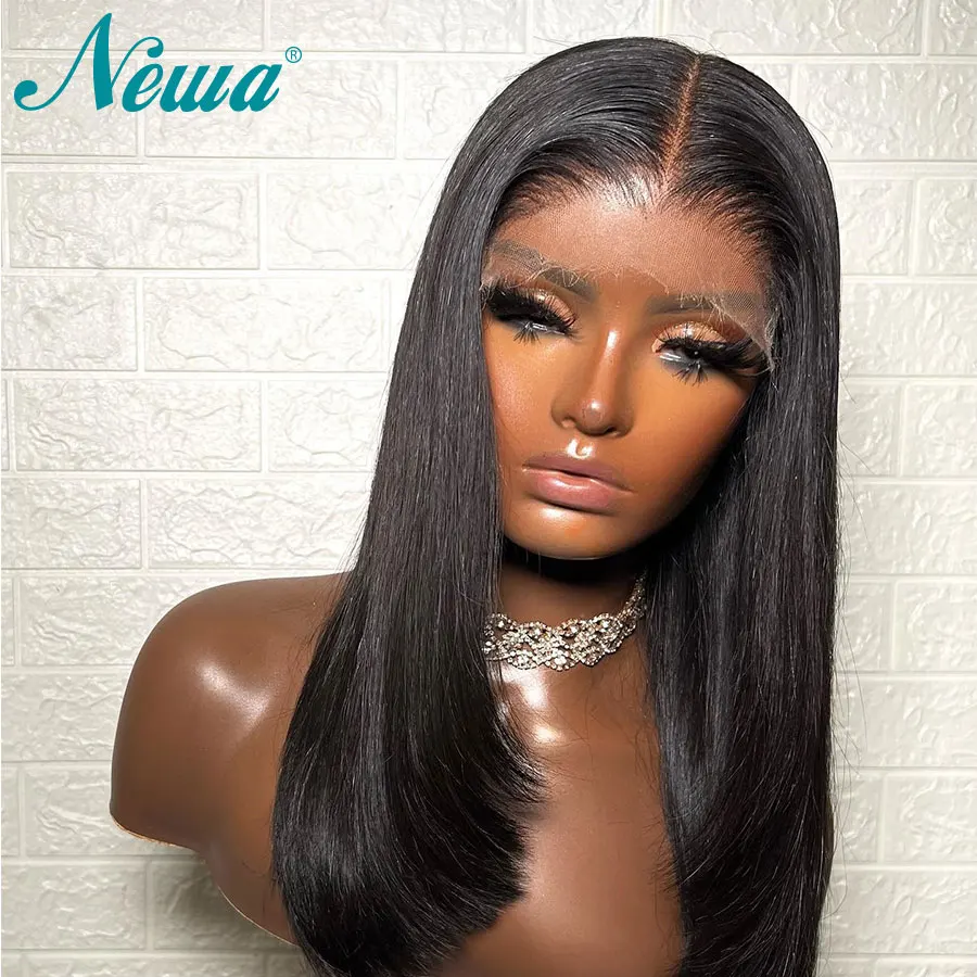 5x5 Layered Cut HD Lace Closure Wigs Straight Human Hair 13x4 HD Lace Frontal Wigs Pre Plucked Skinlike Real HD Lace Melt Skins