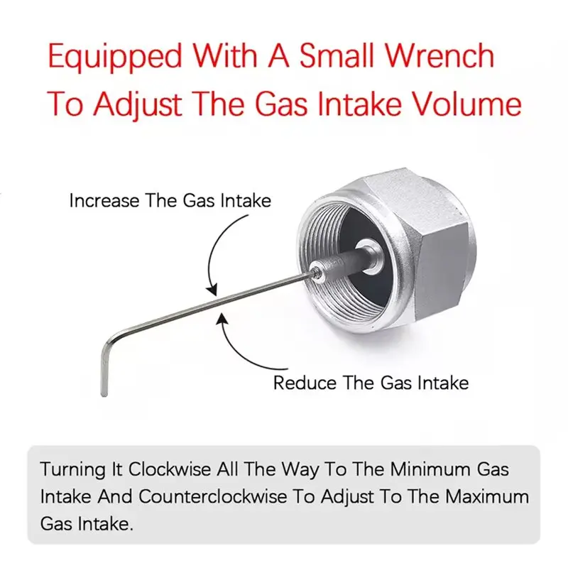 ABKP-For EN417 Lindal Valve Canisters Compatible Heavy-Duty Full Gas Blow Torch With MAPP Tank Adapter