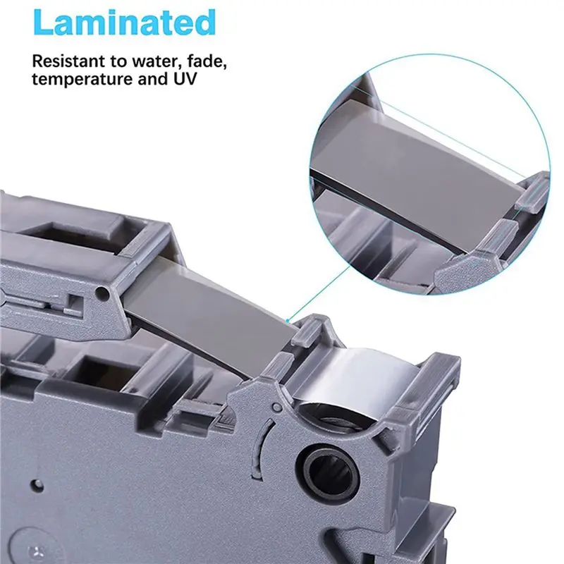 ABDE-10-Pack Label Maker Tape For Brother Tze-231 TZ-231 Laminated P-Press Label Maker Tape, For Model PT D200 D210 H100 1880