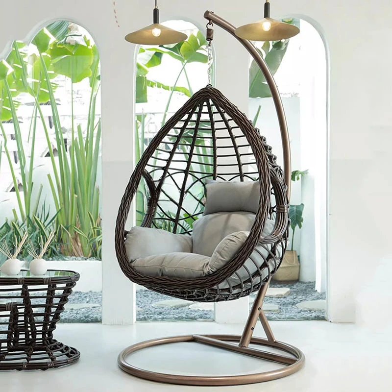 

Ratton Cushion Hanging Chair Basket Macrame Balcony Designer Garden Hammock Reading Cadeiras Para Jardim Home Furniture