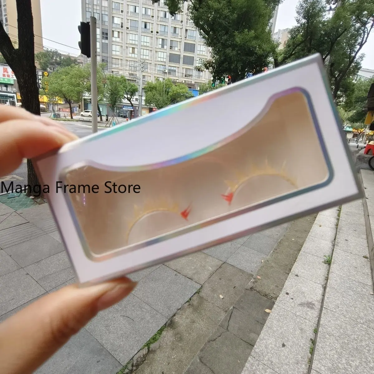 Identity V Little Girl Source of Evil Light Gold Colored Gem False Eyelashes Cosplay Anime Makeup Prop Anime Figure Fans Gift view 2