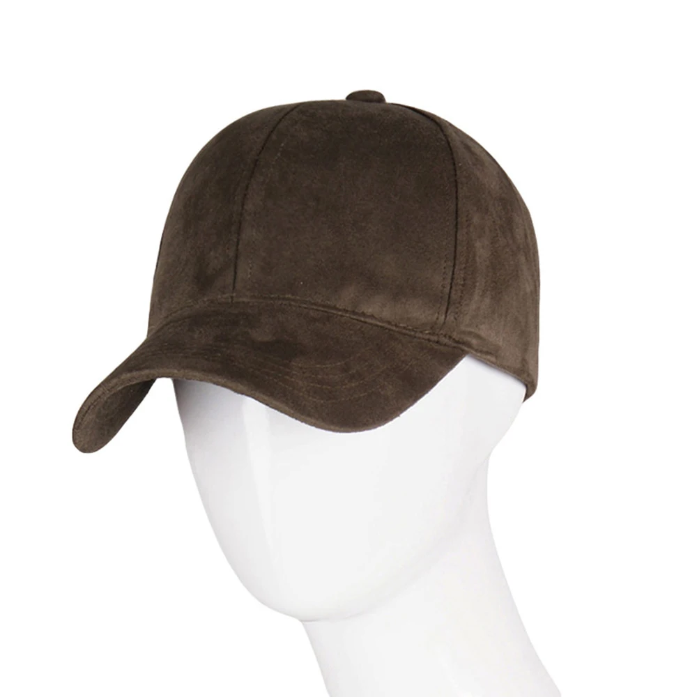Mode Marke SnapbackBaseball Kappe Frauen Gorra Straße Hip Hop Wildleder für Damen Schwarz Grau Baseball Hüte – Detail 4
