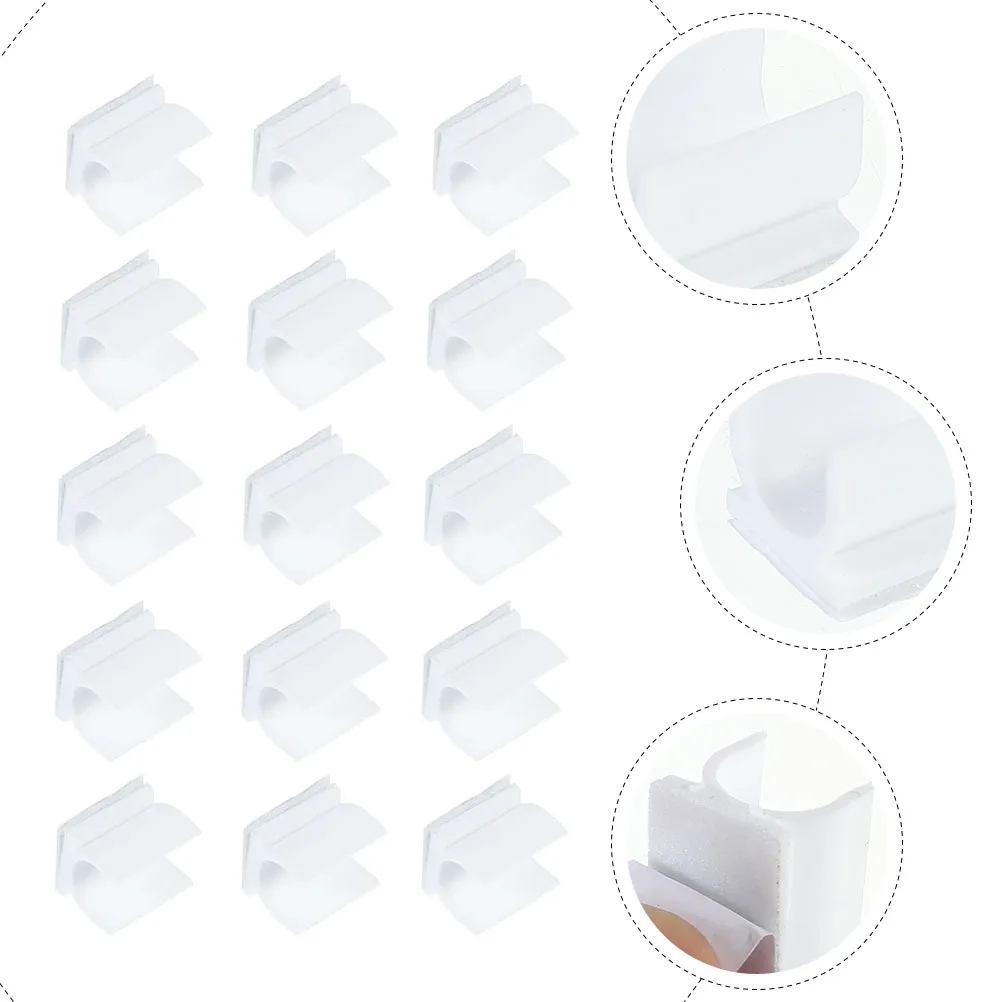 

125pcs Pen Clips Buckles Pencil Holders Desk Attachments Whiteboard Accessories Storage Solutions Office School Supplies