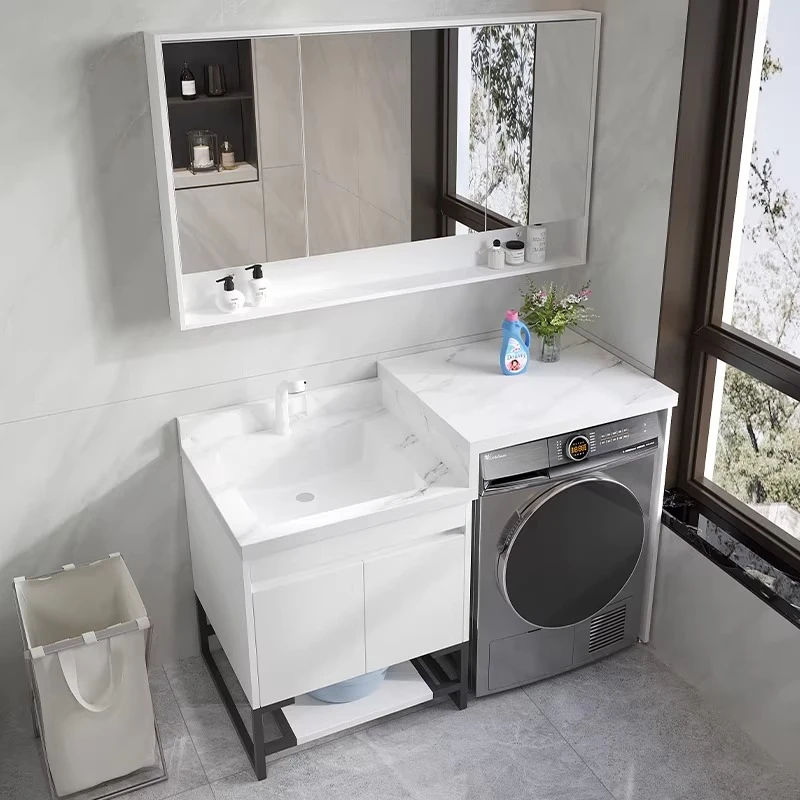 Balcony washing machine integrated cabinet combined sink washing machine significant other cabinet washbasin hand washing ca