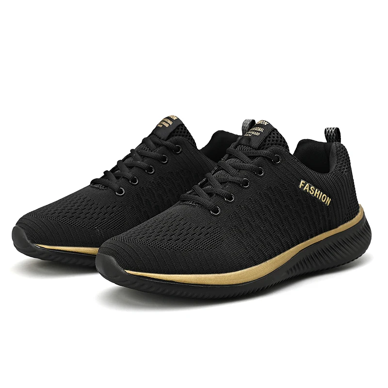 Flying woven breathable lightweight color matching casual shoes