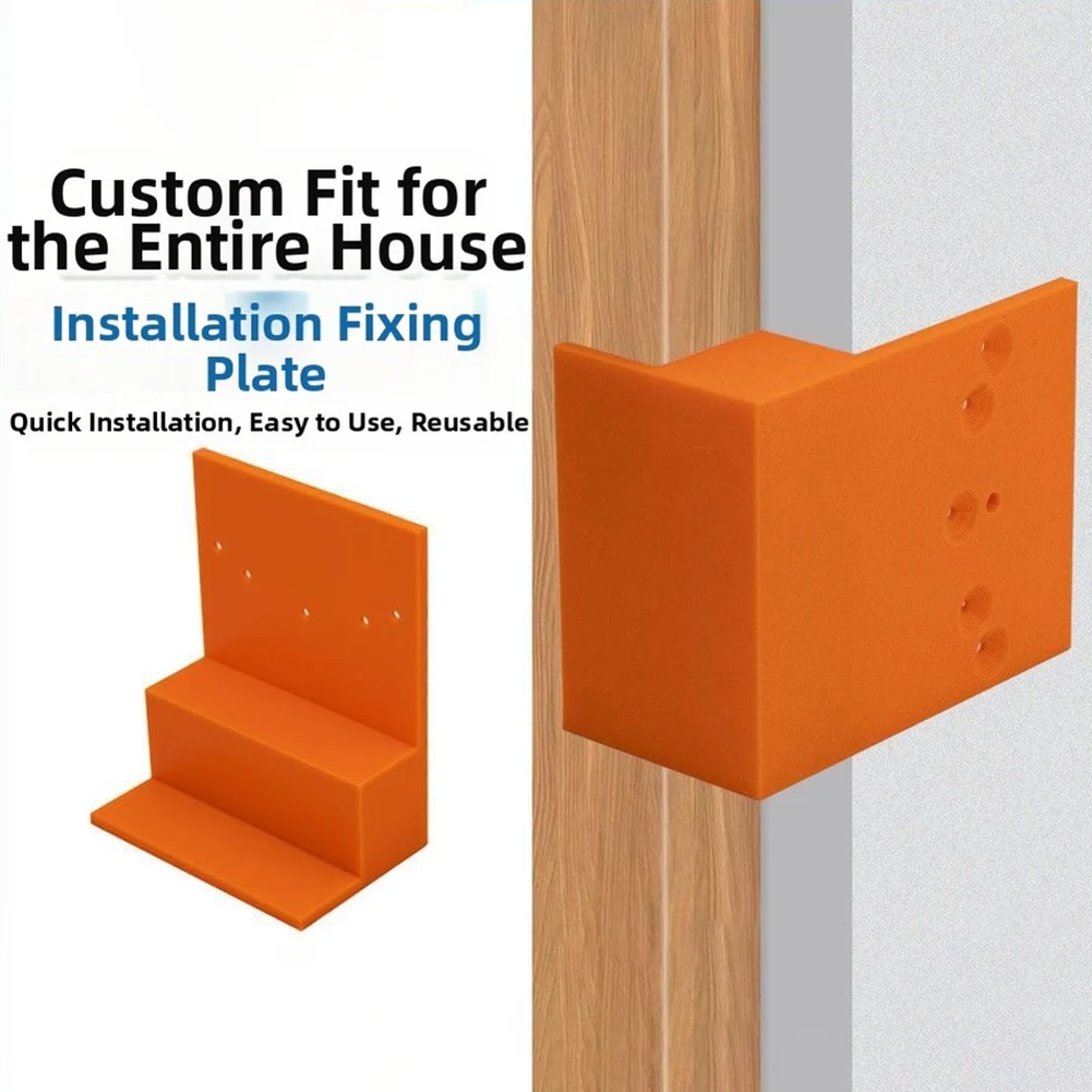 Stepped Positioning Clip For Wardrobe Side Panel Alignment And Cabinet Assembly Tool Orange Easy Installation