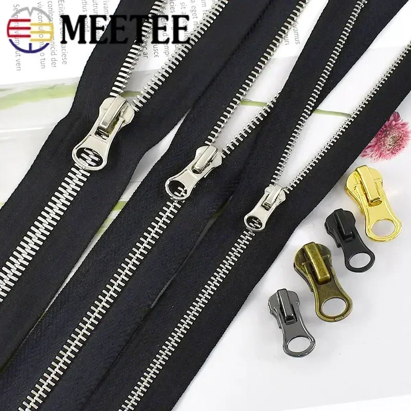 10/20Pcs 3# 5# 8# Zipper Slider for Metal Zippers Bag Garment Decor Zipper Head Pulls Zips Repair Kit DIY Sewing Accessories