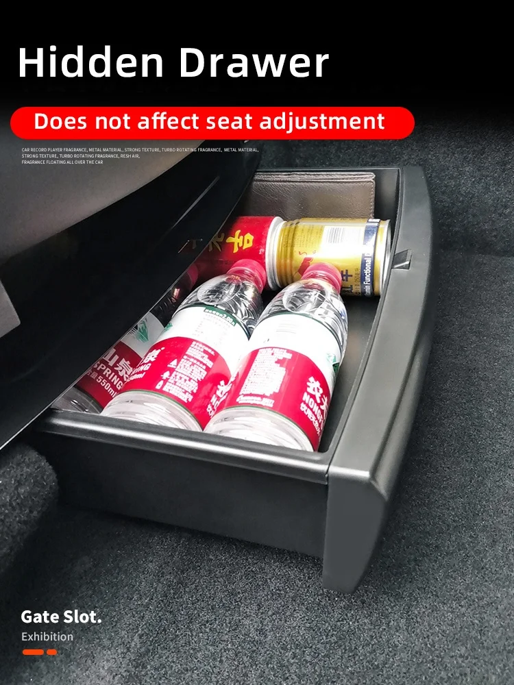 New Design 6L Large Capacity Drawer for Model Y Under Seat Storage Box Accessories