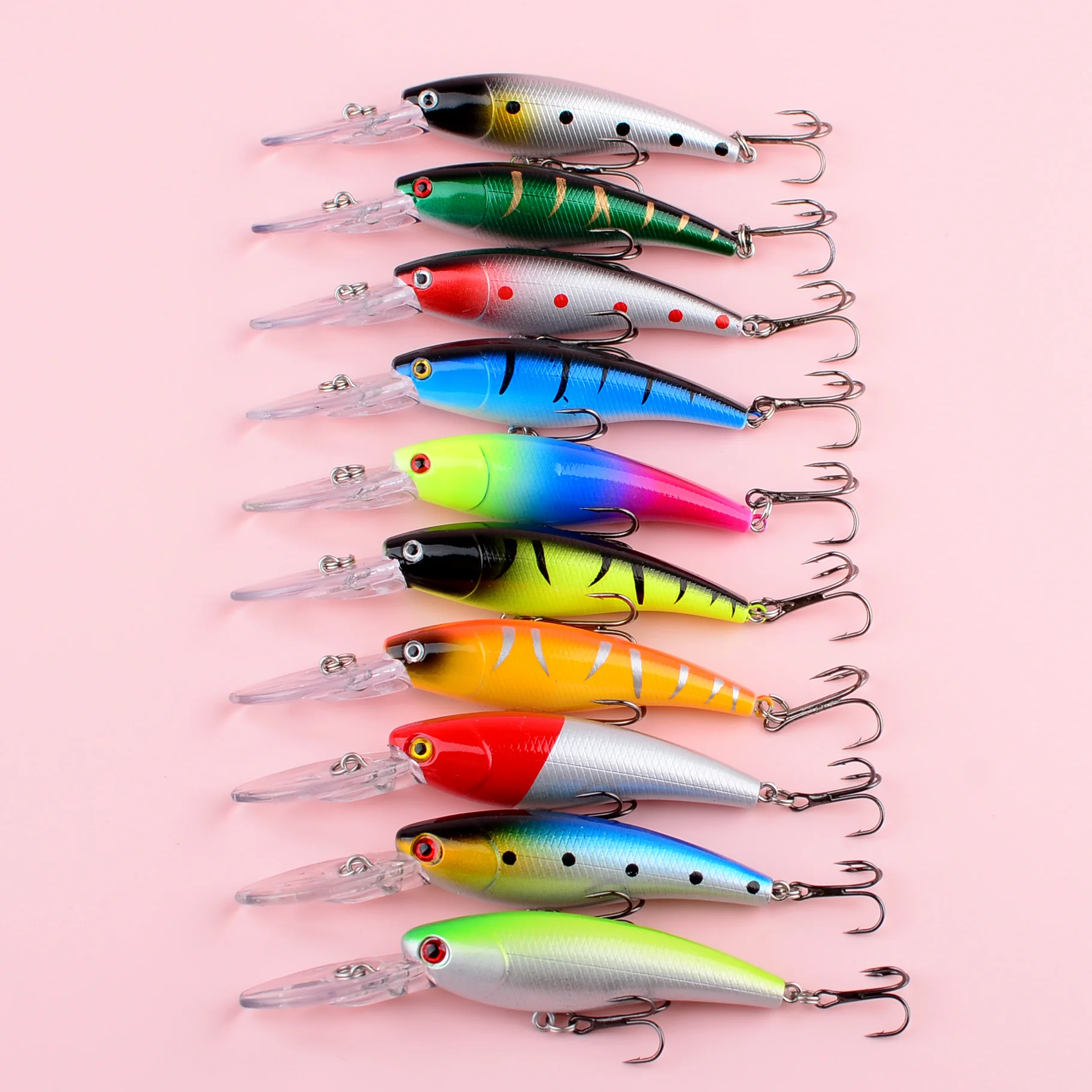 Jerkbait wobbler minnow para pesca de lubina y lucio en profundidad - imagen 2