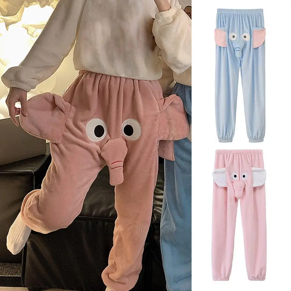 

Funny Women Pants Autumn And Winter Funny And Cute Ringing Couple A Pants Elephant Trunk With Pajama R2r4