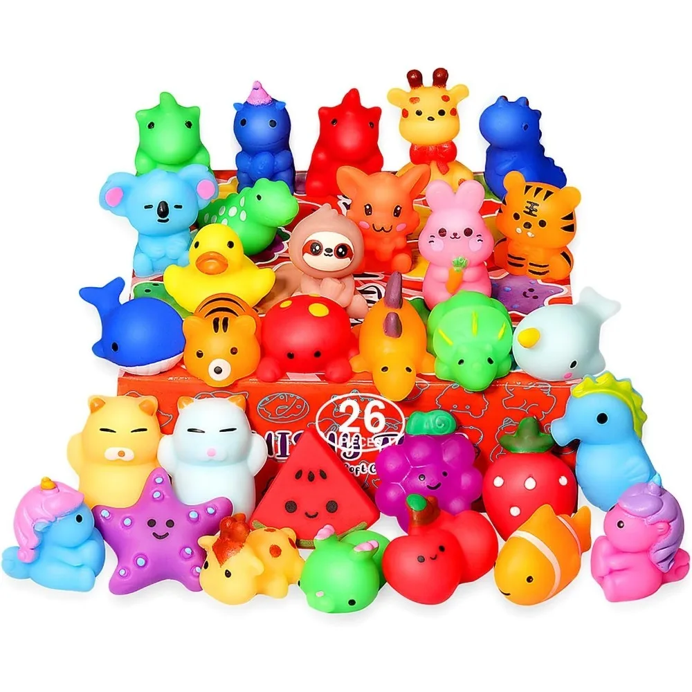 

Squishies, 26 упаковок мягких игрушек Mochi - медленно растущие животные Kawaii Cat Squishys - сувениры для вечеринок, сумка для подарков, подарки на день рождения, мини