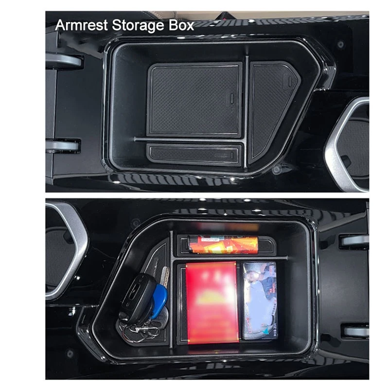 صندوق تخزين مسند الذراع المركزي للسيارة لجيلي ستار راي/جالاكسي ستارشيب 7 EM-i P145 2024 2025 2026 ملحقات منظم المقصورة