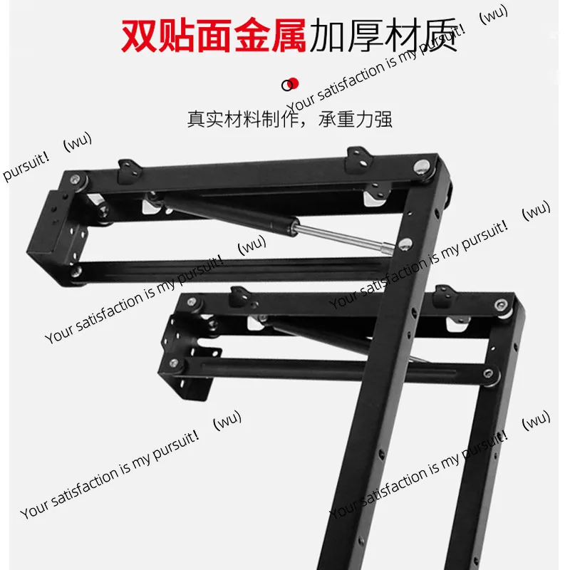 Air pressure cushioning folding stool, entrance furniture invisible bracket accessories shoe changing stool multi-functional