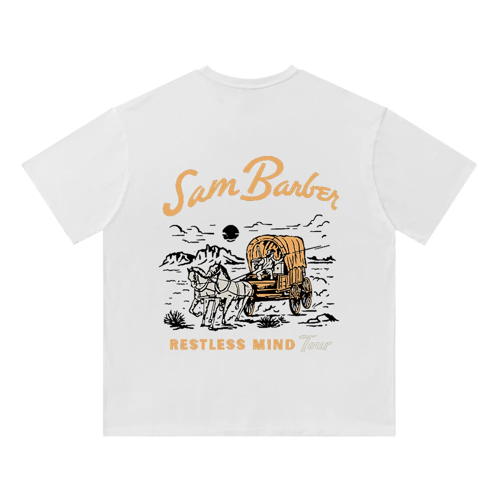

Хлопковая футболка Sam Barber Shoot Out для мужчин и женщин, уличная одежда, повседневная одежда, с круглым вырезом и короткими рукавами