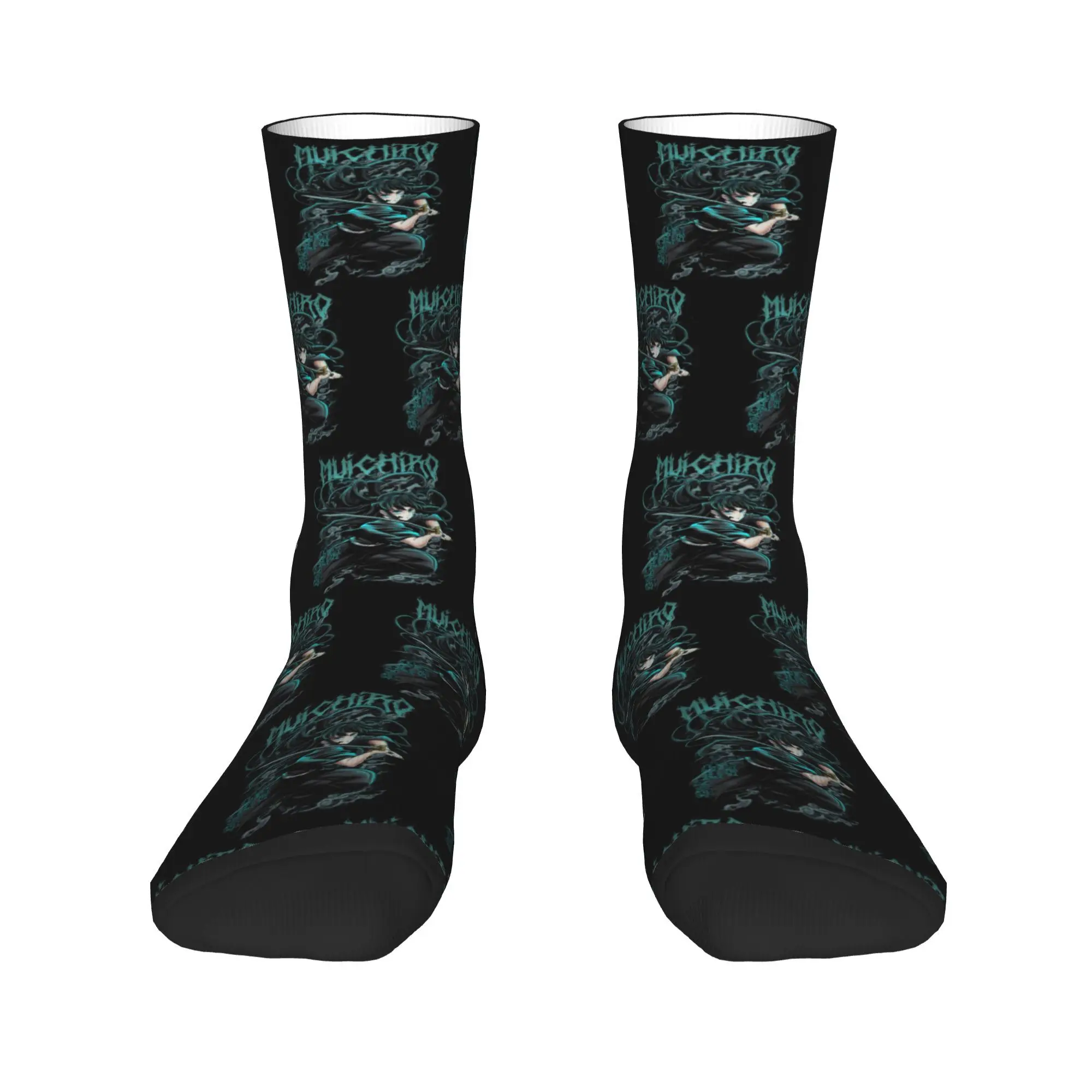 時透無一郎靴下原宿吸汗ストッキングオールシーズンロングソックスアクセサリーユニセックスギフト用