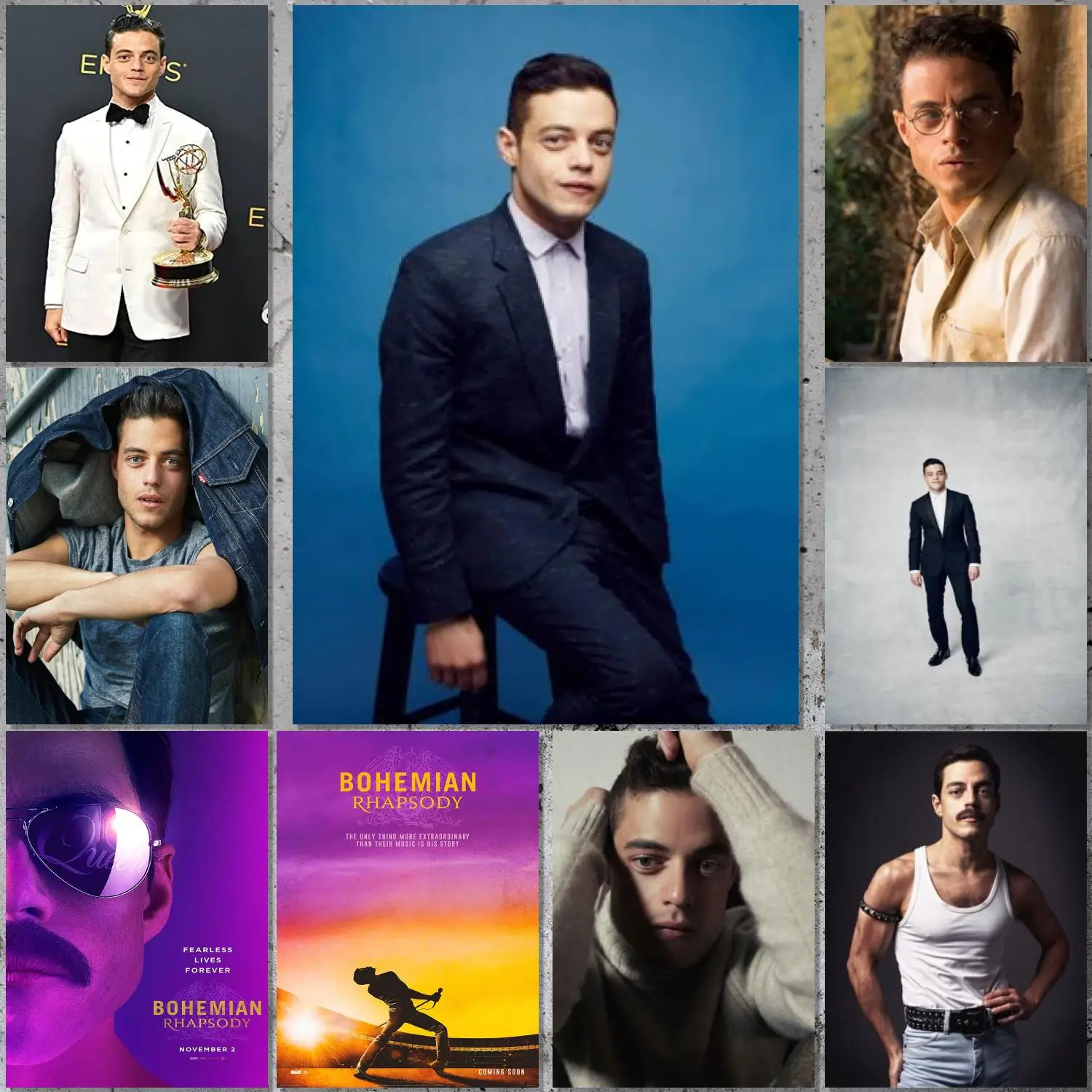 rami malek actor Poster Canvas Art Poster and Wall Art Picture Print Modern Family bedroom Decor Posters