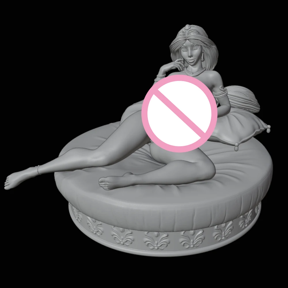 1/24 kit de modelo de impressão 3d linda menina animal de estimação nsfw anime figura modelo kit diy estátua de redução em miniatura brinquedo sem pintura