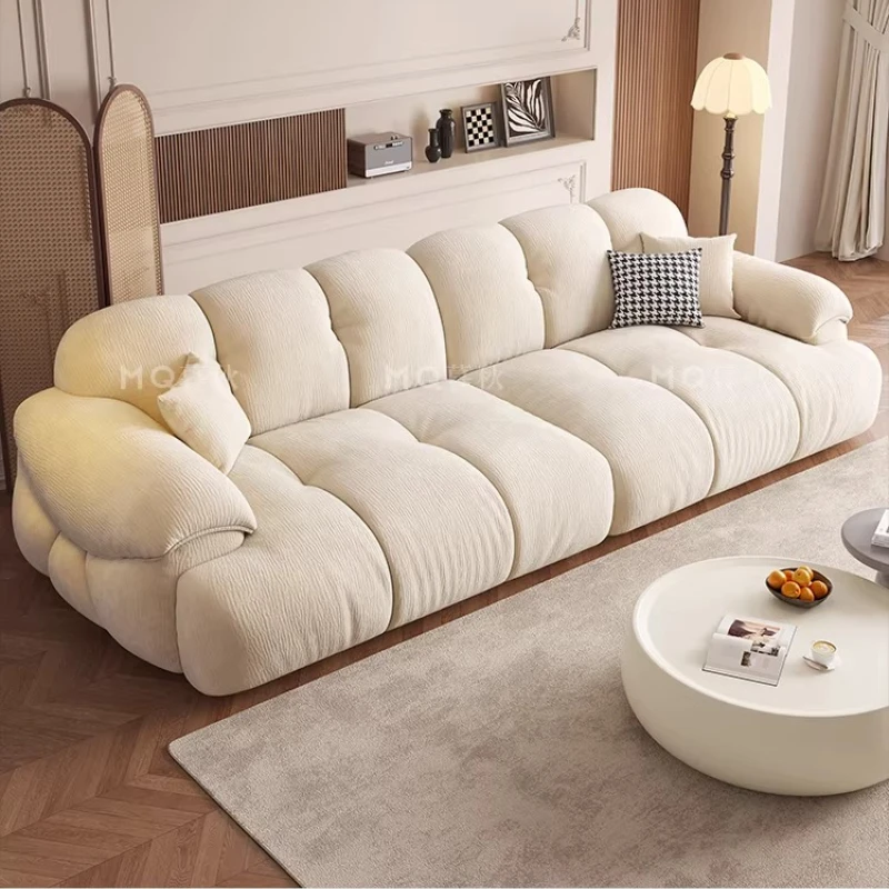 Beige Luxury Living Room Sofas Girly European Modern Bedroom Living Room Sofas Loveseat Nordic Divano Moderno Furniture Home