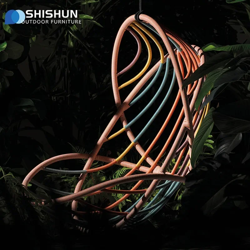 Outdoor Swing Rocking Chair Courtyard Living Room Hanging Basket Resort Hanging Chair Scenic Bird Nest Homestay Rocking Chair