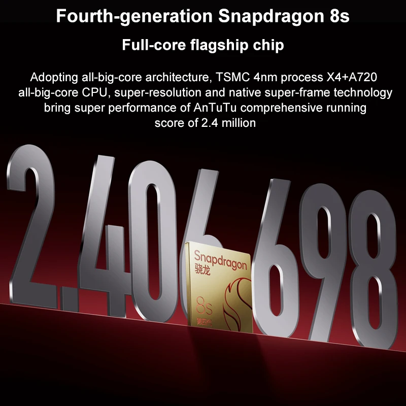 النسخة الصينية Redmi Turbo 4 Pro 256GB/512GB Snapdragon 8s Gen 4 6.83 "2772x1280 عرض 50MP + 20MP كاميرا 90W 7550mAh البطارية #5