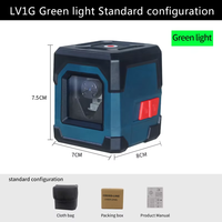 New 2 Lines Laser Level Green 3D Level Self-leveling 360° Horizontal & Vertical Cross Super Powerful Measuring Tool