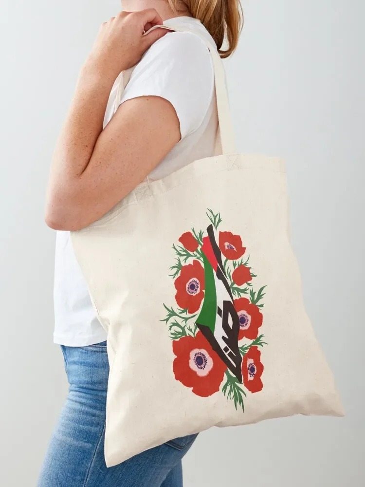 Kopie von ????? - The Land is Ours; flower version Tote Bag Reusable bags tote bag custom Women's shopper bag ecological bags