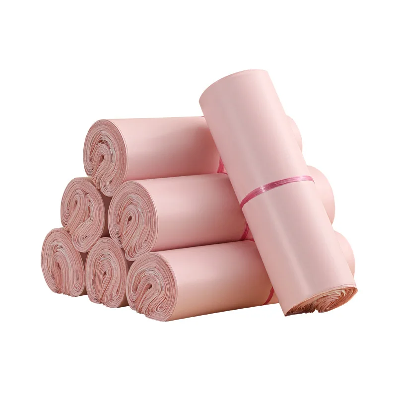 50 sacchetti per corriere con busta rosa, sacchetti per imballaggio di prodotti, sacchetti sigillanti autoadesivi impermeabili, sacchetti postali, sacchetti per trasporto in plastica