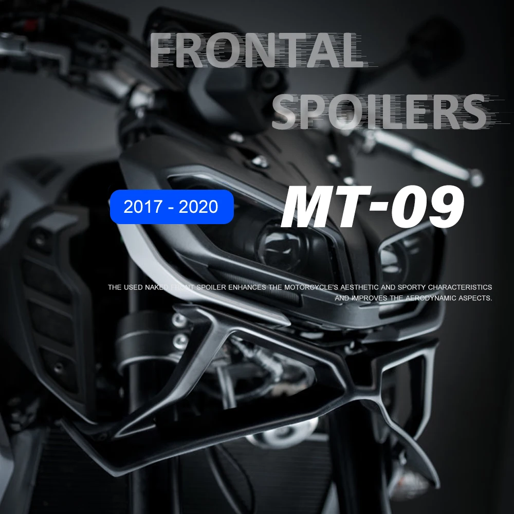

Новинка, передние Спойлеры для мотоцикла Yamaha MT-09 MT 09 MT09 SP, передние Спойлеры Downforce, обнаженные передние Спойлеры 2017