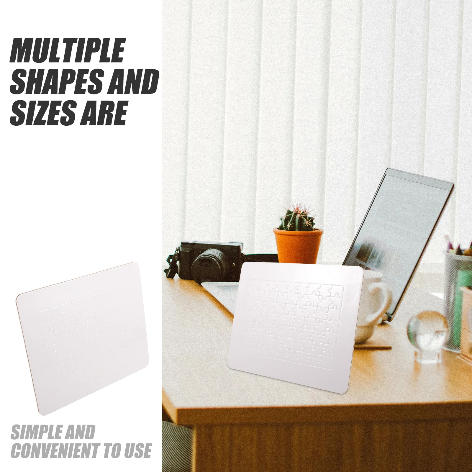 DIY لغز فارغ التسامي نقل لغز المواد الخشبية سهلة الاستخدام تمرير الوقت الإبداعية الخيال الحاضر التسامي الألغاز #4