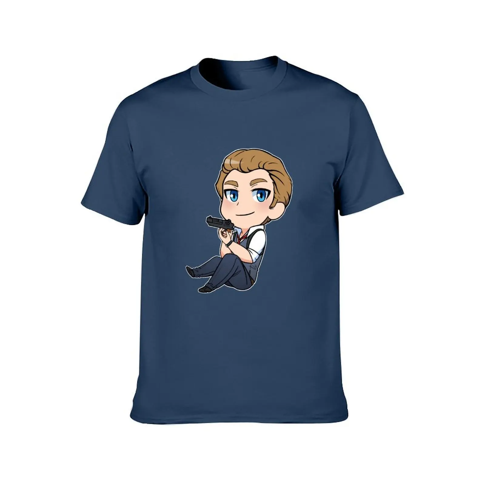 Resident Evil 2 - Chibi Noir Leon S. Kennedy Cop T-Shirt Louboutins essential t shirt designer shirts men clothing