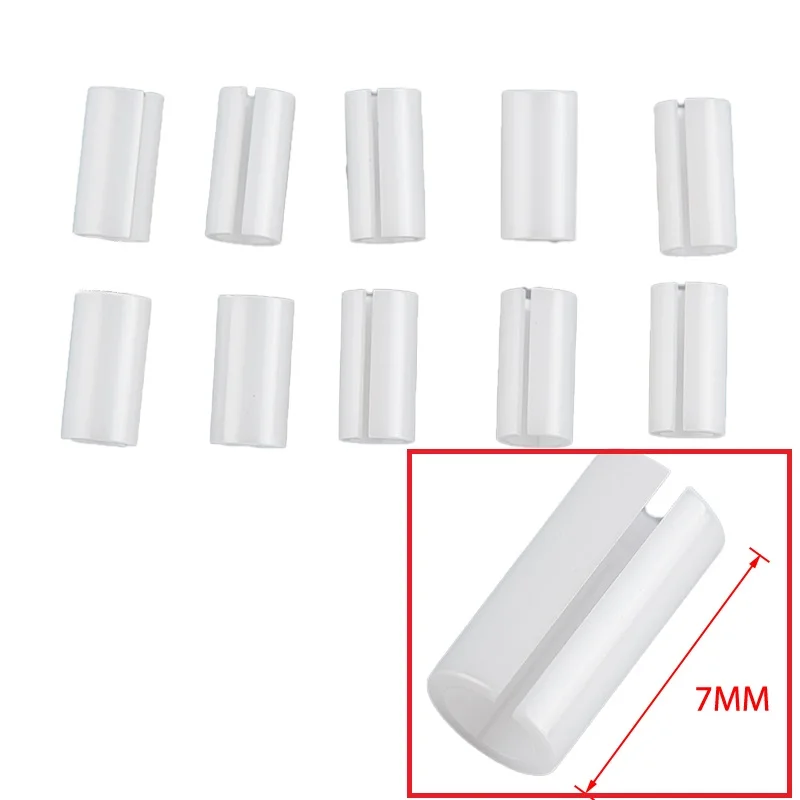 10 Pcs/Pack 7mm Fiber Optic Laser Sleeve Visual Fault Locator Ceramic Tube Replacement Repair Spare Prats Accessories