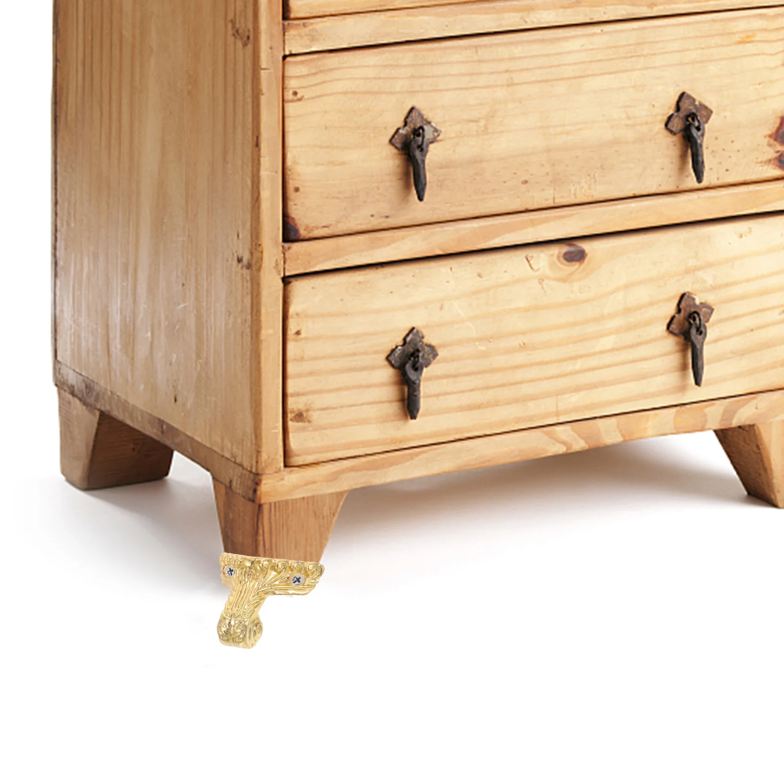 8 قطعة أرجل قطع الأثاث سبائك الزنك خمر تصميم دعم قدم استبدال مستقرة أقدام أثاث صغيرة الزخرفية