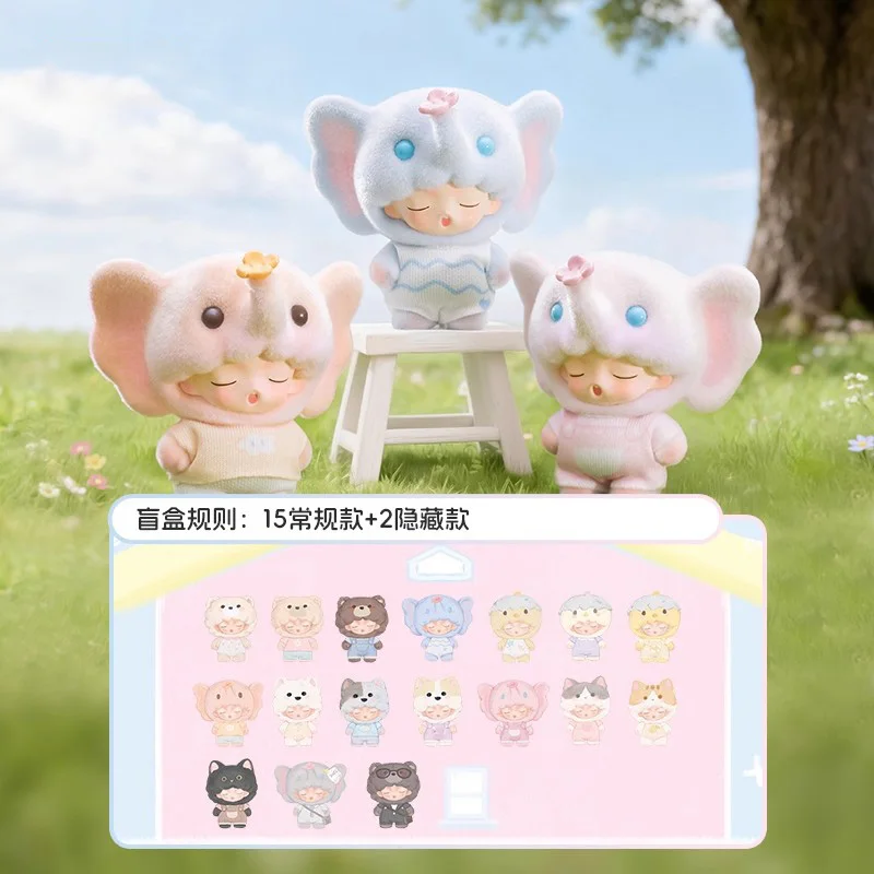 

JOTOYS YUMO Cute Pet Family Mini Series Blind Box Cute Anime Action Figure Doll Model Toys Collection Ornaments Halloween Gift