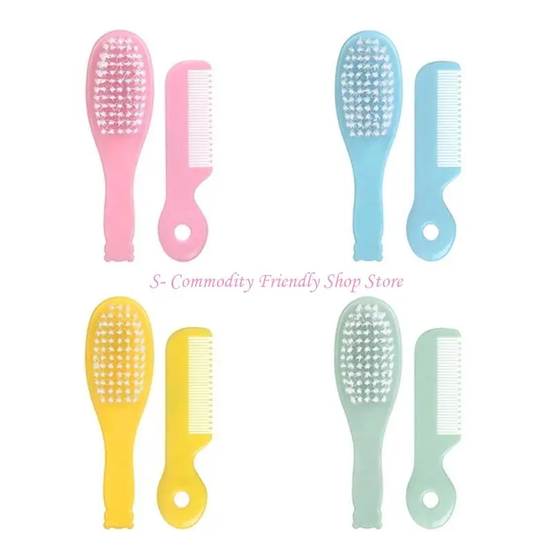 

85AE Soft Hair Comb Baby Hair Brush Infant Care Products Massage Comb Soothing Brush