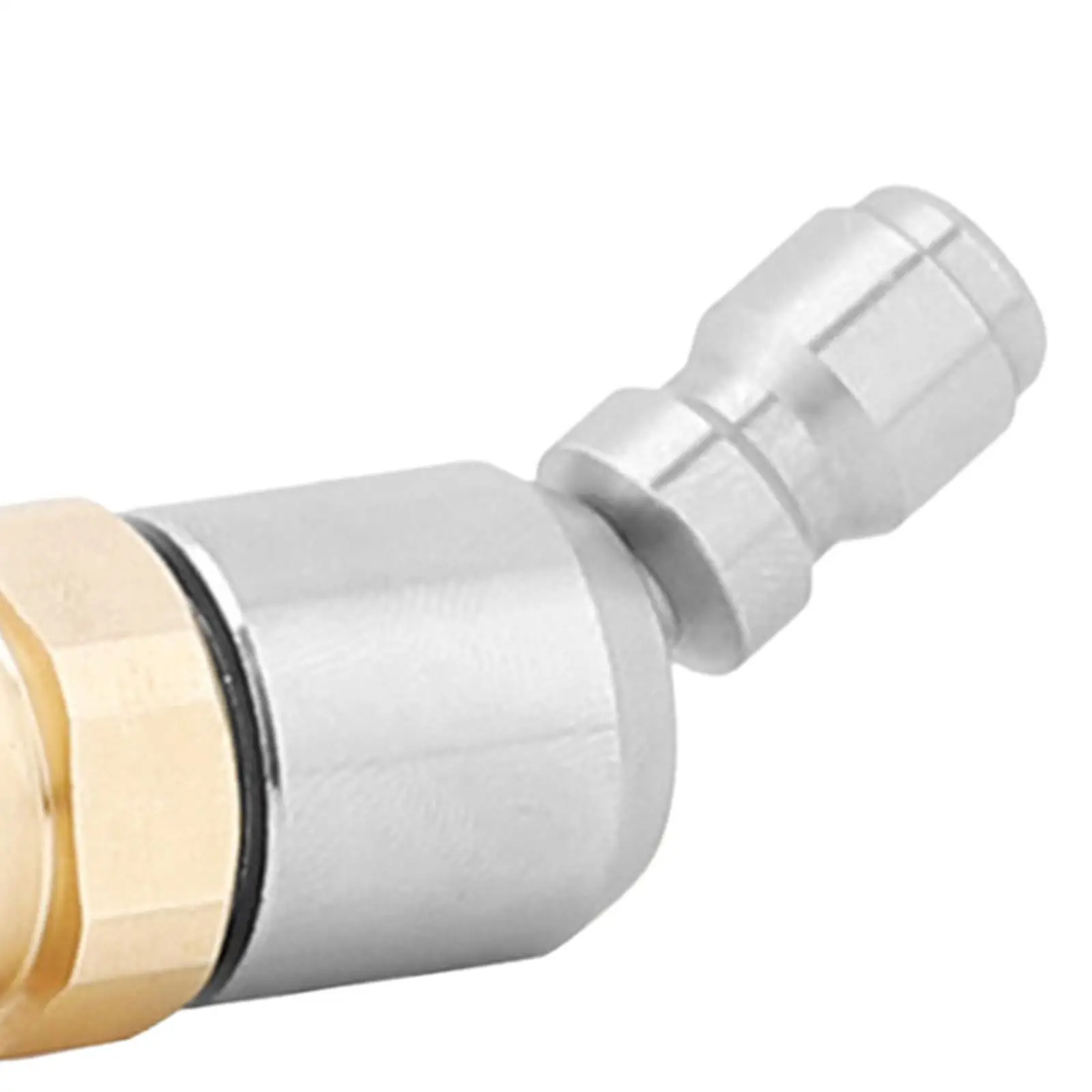 Stainless Steel Pressure Washer Adapter 1/4 Quick Connect Fittings Self Locking Rotary Plug for High Pressure Washer Nozzle