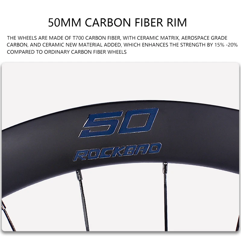Novatec Road Bike Wheeset Ultra-light Carbon Fiber 700C D981