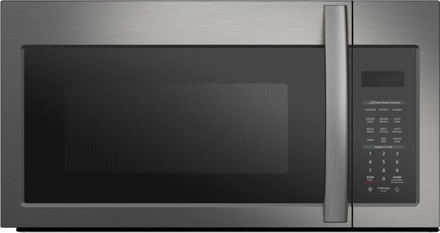 1.9 Cu Ft 1000 Watts Over The Range Microwave Oven with LED Display, Child Lock, Stainless Steel