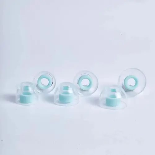 Imagen 2 del producto 3 pares de almohadillas de silicona líquida de 4,5mm SML 11/12/13,3mm tapones para los oídos de repuesto suaves puntas para auriculares intrauditivos de 4,5mm-6,5mm