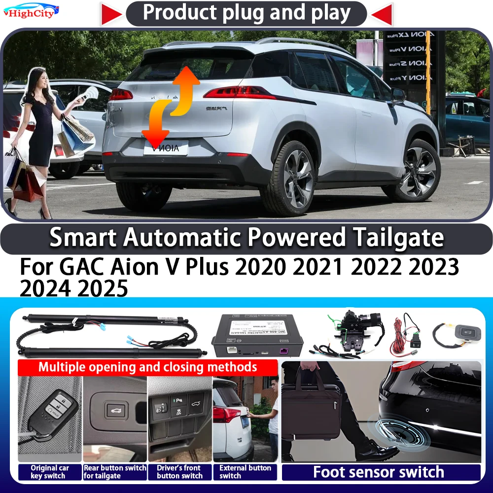 

For GAC Aion V Plus 2020 2021 2022 2023 2024 2025 Smart Automatic Powered Tailgate Key Trunk Lift Close Electric Power Tailgate