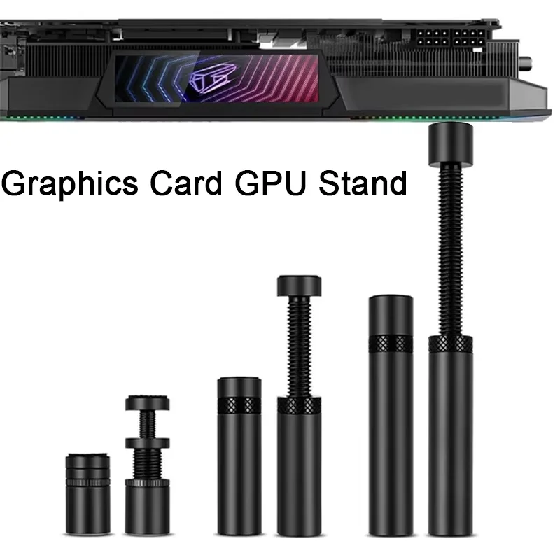 

Aluminum GPU Holder Vertical Telescopic Rotating Stand Magnetic Bracket Video Card Holder Graphics Card Bracket PC Accessories