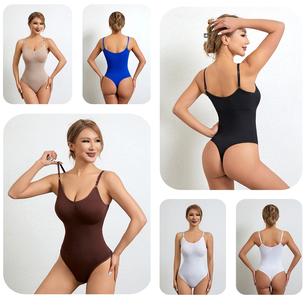 Women thong shapewear bodysuit tummy control Slimming body shaper thong jumsuit