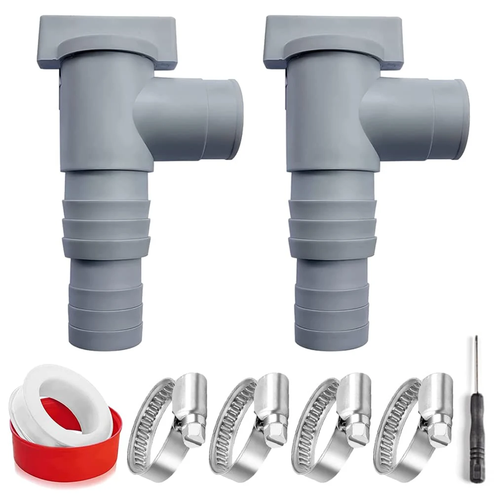 Durable Pool Valve For Pools 1 Sets For Above Ground Hose Connection Hot Tubs Hut-off Valve Pool Shut-off Valve