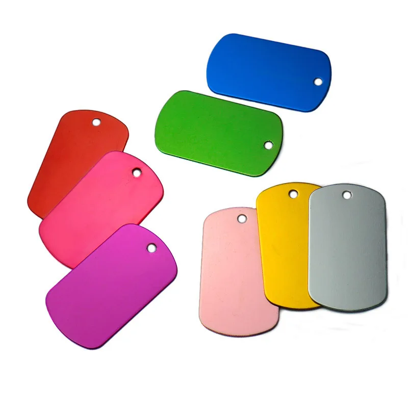 10 PCS Mix Color Aluminium Alloy Keychain Key ID Label Tags Luggage ID Tags Metal Hotel Number Classification Card Key Rings