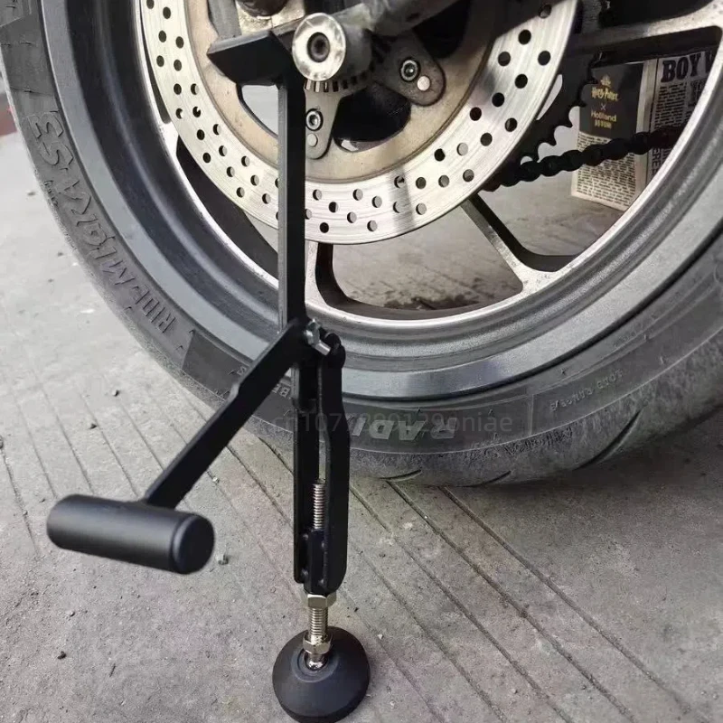 Motorcycle Electric Vehicle Front and Rear Wheel Lifting Frame, Parking Support, Folding Portable Labor-saving Elevator