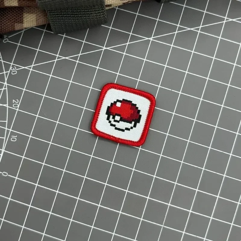 Pikachus Game Perifere Kawaii Anime Geweven Label Rugzak Kleding Patch Decoratie Charmander Squirtle Accessoires Cadeau