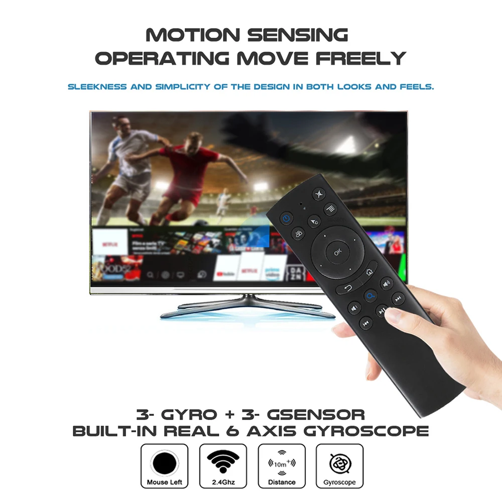 G20S PRO Smart Voice Remote Control 2.4G Wireless Backlit BT5.0 Air Mouse Gyroscope IR Learning For Android TV Box G20 BTS Plus