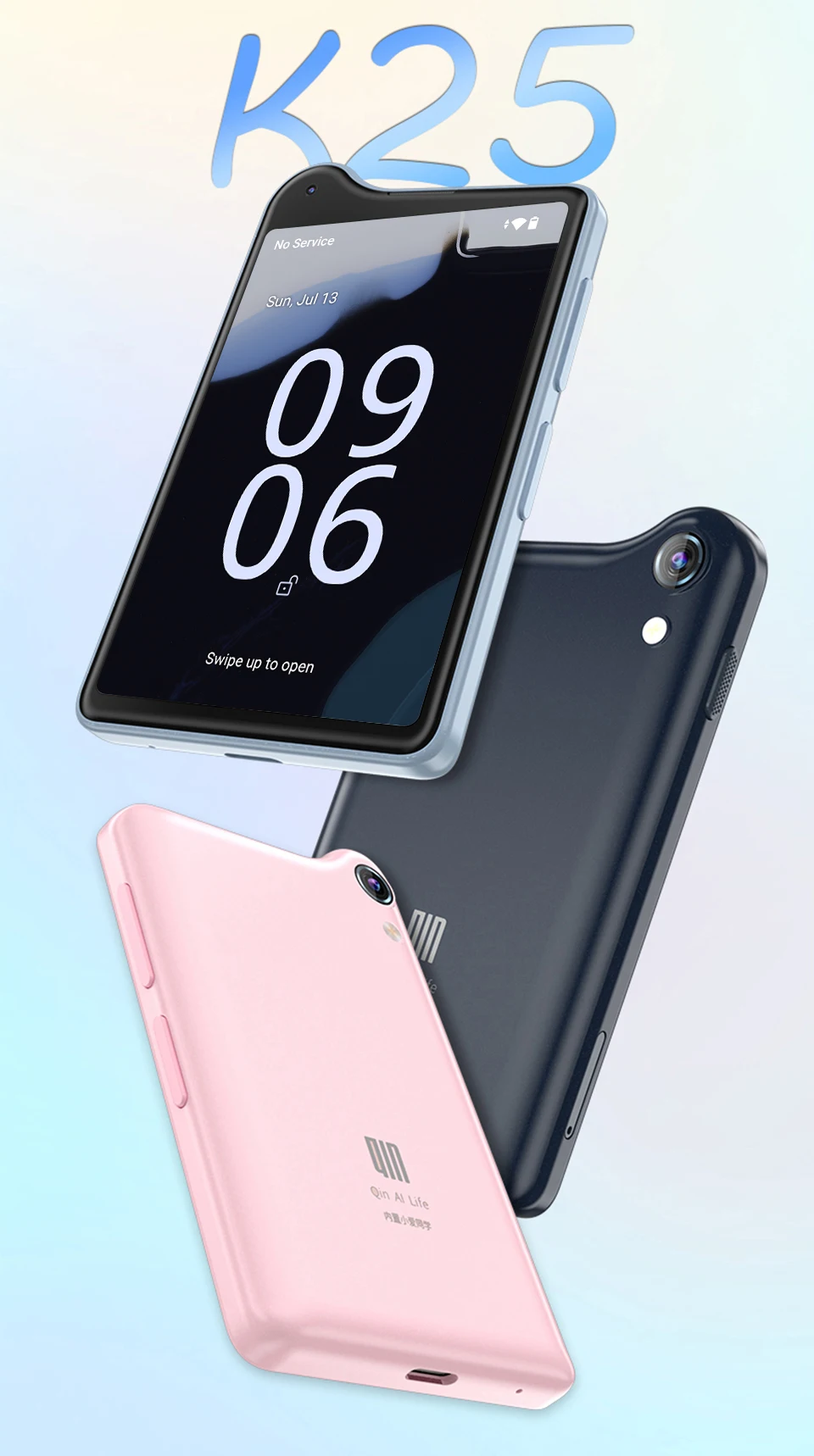 Qin K25 MTK G81 3.54 pouces 4GB 128GB Wifi Bluetooth écran tactile